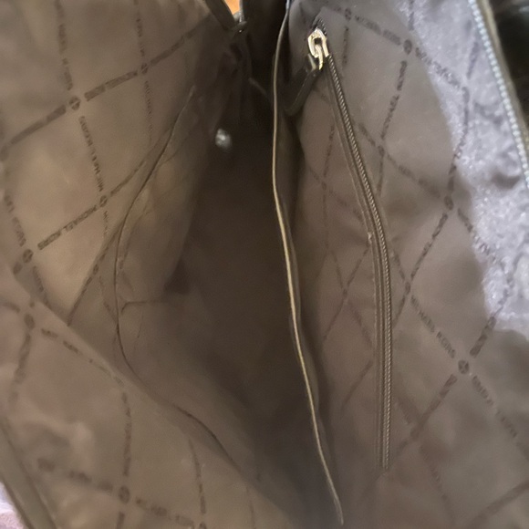 Michael Kors Black Backpack with Silver Zipper - Picture 4 of 4